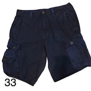 AMERICAN EAGLE Navy Blue Mens Cargo Shorts 33